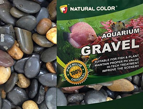 allpondsolutions Natural Color Aquarium Stones Pebbles Substrate Gravel 5KG (1-2cm (5KG), XF10202A)