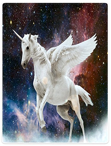 YISUMEI Decke 150x200 cm Kuscheldecken Sanft Flanell Weich Fleecedecke Bettüberwurf Einhorn Galaxy
