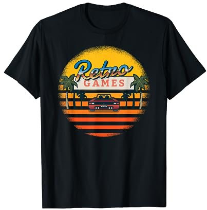 Vintage Retro Auto Tuning Game Oldtimer Sonne Geschenk T-Shirt