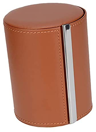 Fosinz Tie Box, Leather Necktie Travel Case, Men's Gift Box, Necktie Holder Container Storage for Business, Gift, Travel, Office