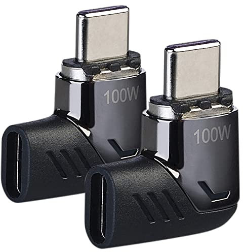 2 adaptateurs USB-C coudés 100 W avec embout magnétique [Callstel]