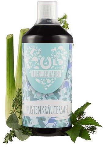 TIERLIEBHABER - Hustenkräutersaft für Pferde | Unterstützt Atemwege und Bronchien des Pferdes | Hilft beim Abhusten | Natürlicher Schleimlöser | 1L Pferde-Hustensaft ohne künstliche Aromastoffe