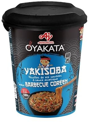 OYAKATA - Oyakata Nouilles Sautées Yakisoba Barbecue Coreen 93G - Lot De 4
