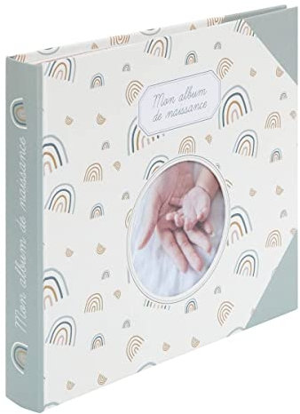 Atmosphera - Livre de Naissance bébé - Carton - Vert - 24x27 cm