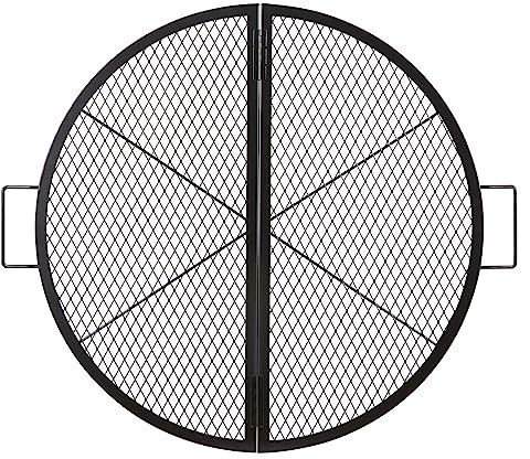 VEVOR Griglia per Barbecue in Acciaio Rotonda Portatile Pieghevole, Diametro 91 cm, Portata max. 20 kg, Materiale Utensili per BBQ Affumicatori, Braciere, Picnic, Campeggio, Viaggio, Giardino, Cortile