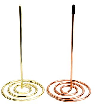 MAGICLULU Porta Facturas Con Tenedor Y Aguja De Metal Para Menú De Oro Rosa Accesorio De Cocina Para Oficina