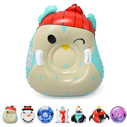 meteor Aufblasbare Schlitten Donut Schneerohr Aufblasbares Schnee Spielzeug für Erwachsene und Kinder Familienfreunde Outdoor-Aktivität An einem Ski -Hang nach Skifahren oder Snowboarden