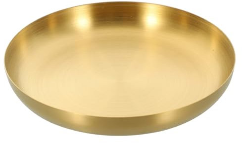 JECOMPRIS Bandeja Inoxidable Multifuncional Plato De Comida Para Reuniones Alta Durabilidad