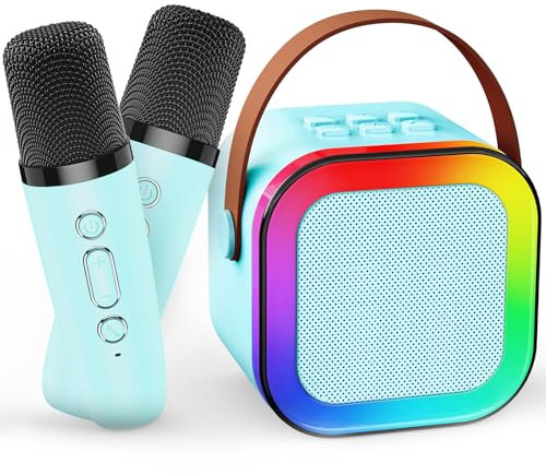 Gralal Microfono Bambini, Giochi Bambini 3-12 Anni Karaoke con Microfono Regali Bambini 3-12 Anni Microfono Wireless Giochi per Bambini Microfoni Karaoke Bambini Regalo Bambina 3-12 Anni