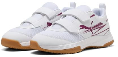 PUMA Unisex barn Varion Ii V Jr inomhus domstol sko, Puma White Berry, 28 EU