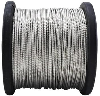 TAIGUHUI Stahlseil L = 10 Meter Durchmesser 0,5mm-2,5mm 304 Edelstahl Draht Seil Weiche Feine Drahtseil Drahtseil(2.5mm)