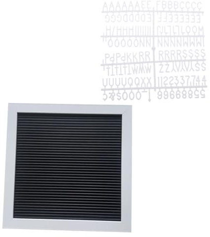 Schwarze Buchstabentafel mit Wechselbaren Buchstaben