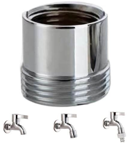 Brass 1/2 Female to 3/4 Male Faucet Adapter, Universal Pipe Connector for Dishwasher, Garden Hose & Washing Machine Hose