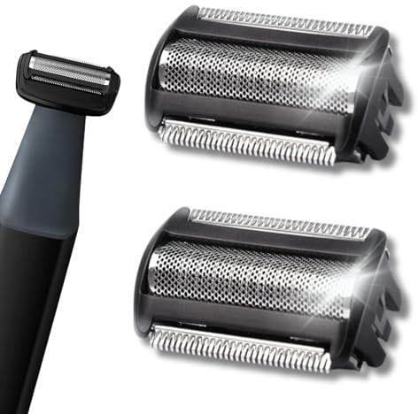 2PCS Replacement Shaver Head for Philips Body Groomer,Compatible with Philips Bodygroom Body Back Shaver,Easily Attach Electric Shaver Foil Replacement Head,Compatible with Philips BG Series TT2000/43