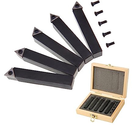 Juego de 5 Herramientas de Torneado Cnc con Carburo de Tungsteno