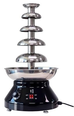 Commercial Chocolate Fondue Fountain Machine, Adjustable Temperature for Perfect Melting, Ideal for Parties, Weddings, and Restaurants
