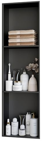Wall Recess Shower Waterproof Recessed Niche Shelves Stainless Steel Bathroom Storage Solution No Tiles Required for Easy Installation Tray Organisation