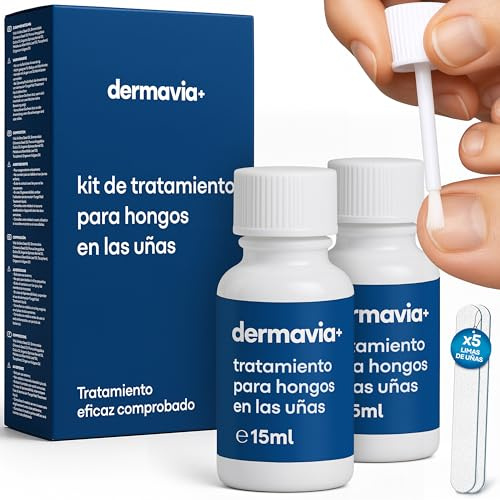 DERMAVIA+ Tratamiento para Hongos en las Uñas – 30 ML – Apto para diabéticos – Tratamiento clínicamente probado – Fácil de usar con resultados rápidos