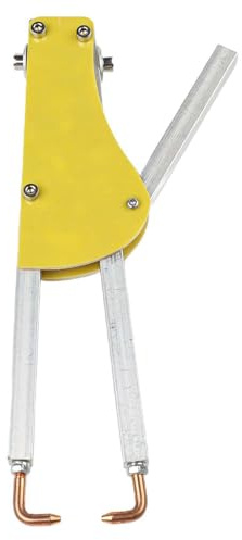 Zilimontt Portable Spot Welder Tongs for Metalworking, 123 mm Electric Butt Welding Pliers with Adjustable Pressure, Compatible with Spot Welding Machines, Epoxy Resin