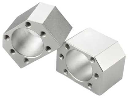 Dado per vite a ricircolo di sfere Sede 'alloggiamento del dado della vite a sfere DSG SFU1204 SFU1605 SFU1610 SFU2005 SFU2010 SFU2505 Lega di alluminio(SFU1610)