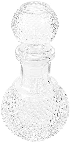 MUELODSIC Decantador de Vino Transparente de Vidrio Grueso 250Ml Dispensador de Licores de Cristal para Whisky Botella Creativa para Conservar y Servir Vino Hogar Bares y Restaurantes