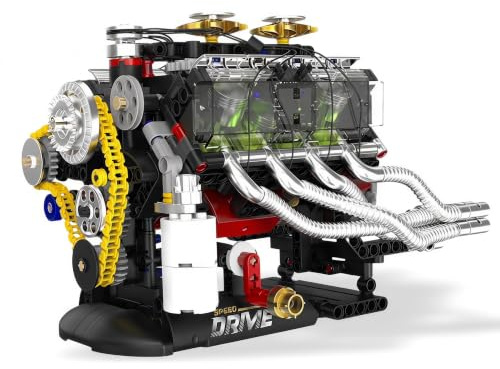 AoreSpty motor byggsats, 1:4 V8 Modell Set Projekt Presentprojekt
