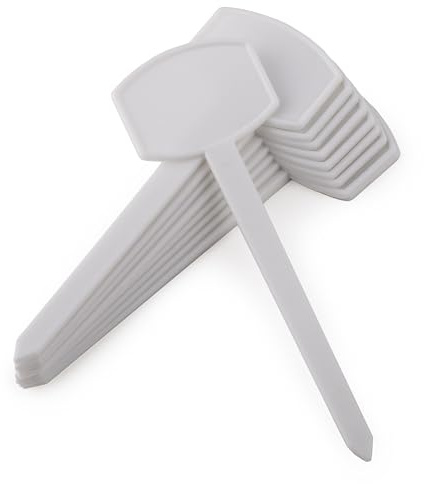 MIVOS Pflanzenschilder 10 Stück - 130mm - Pflanzenstecker zum Beschriften Pflanzen - Beschriftungsschilder - Pflanzschilder - Namensschilder Für Gemüse, Kräuter