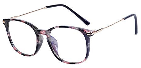 JoXiGo Computerbrille Anti-Blaulicht Damen Herren Ohne Stärke Anti-Müdigkeit UV-Schutz TR90 Rahmen mit Brillenetuis