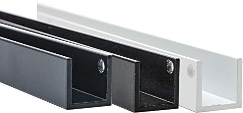 Aluprofil U-Profile PULVERBESCHICHTET Weiß RAL 9016 20x20x20x2 mm x 1000 mm