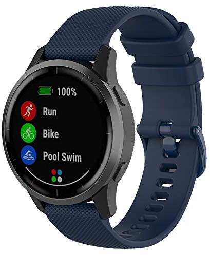 FunBand kompatibel mit Garmin Vivoactive 4 Armband, Silikon Replacement Uhrenarmband für Samsung Galaxy Watch 3 45mm/Huawei Watch GT 2 46mm/Samsung Galaxy Watch 46mm/Gear S3 Frontier Smartwatch