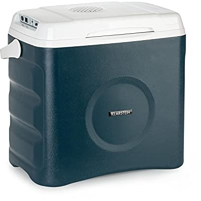 KLARSTEIN BeerBelly 29 Refrigeratore Elettrico - 29 L, 3 Connessioni: 230V, 12V Accendisigari e Porta USB, Portatile, Funzione Raffreddamento e Riscaldamento, Auto, Camion, Campeggio, Presa, Blu