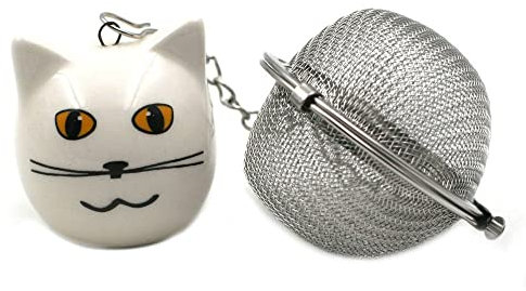 Boule à Thé - Meow Chat Blanc