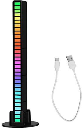 XiXiRan Luce Musica Atmosfera LED, Lampada Ritmica Attivata dalla Voce, Controllo del Suono, Barra Intelligente RGB, Illuminazione Ambientale Creativa Colorata