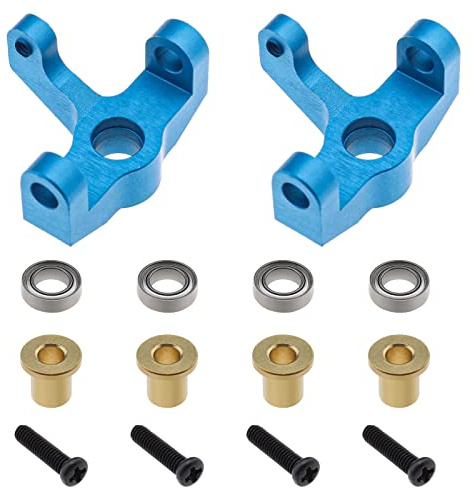 YINETTECH Set of Metal Steering Carrier Aluminum Alloy Left Right RC Car Upgrade Spare Part Compatible with Wltoys 1/14 144001 144002 1/12 124016 124017 124018 124019 RC Car