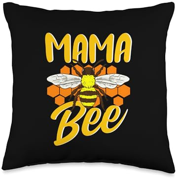 Beekeeper Design For Honey Bees Lover - Mama Bee Throw Pillow