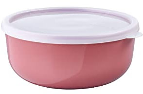 Mepal – Ciotole cucina Lumina – Contenitori alimenti con coperchio adatti per frigo, freezer, forno a vapore e microonde – Contenitore plastica con coperchio – 1500 ml – Vivid mauve
