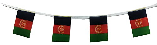 Stormflag Afghanistan string Flaggen, 20x13.5cm,20pcs/line für 5 Meter, für Außendekoration