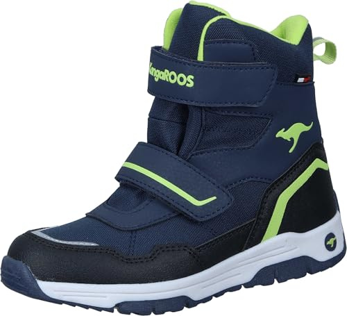 KangaROOS K-MJ Camp V RTX vandringskängor, dk marin/lime, 32 EU, Dk marinblå lime, 32 EU