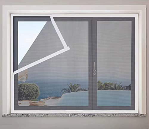 150x195cm,Fly Screens for Window for Roof Window Nets to Keep Bugs Out Mosquito Protector Insect Screen Easy Access to Open and Close Window