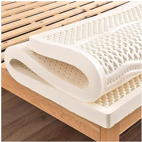 Llchaensc 100% Naturlatex Organisch Atmungsaktive Und Bequeme Matratze,Langlebig Und Nicht Leicht Zu Kollabieren, Memory Foam Matratzenauflage,10cm,200x220cm(79x86in)