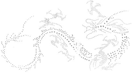 DELORIGIN Strass Aufnäher mit Chinesischem Drachen Zum Aufbügeln Strasssteine zum Aufbügeln Personalisierbar Hotfix Transferaufkleber Glitzernd Glänzend Kleidungsreparatur Dekoration DIY Zubehör
