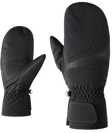 Ziener Damen KIRIANA Ski-Fäustling/Wintersport | Primaloft, warm, PFC frei, Black, 8
