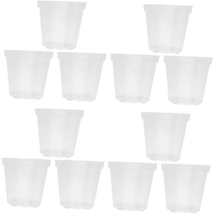 Milisten 40pièces Pots à Orchidées Plastique Transparent avec Drainage Pots De Fleurs Idéaux pour Plantes Intérieur pour Jardinage Et Propagation des Plantes
