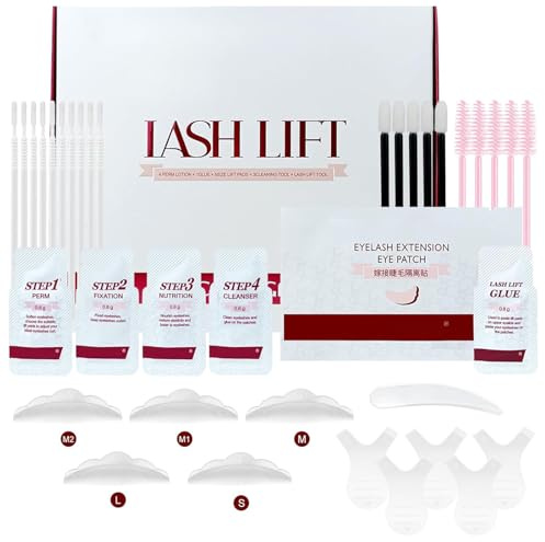 Kit Rehaussement de Cils, 2025 Rehaussement Cils, Professionnel Lash Lift Kit Rehaussement de Cils, Convient aux Salons et à la Maison