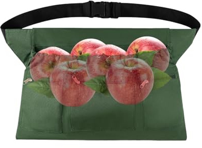 Penlimly Garden Apron for Men | Waterproof Garden Tool Apron with Pockets - Heavy Duty Safety Gardening Accessories for Storing Small Items Picking Tools Fruit