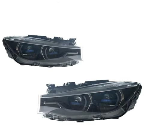 RCUIHGFB Faro Principale Compatibile con BMW per GT F34 2013-2020 Kit di Accessori per Lenti del Proiettore Aggiornamento Gruppo Ottico Completo Fari Auto