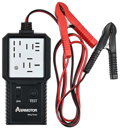 Herramienta de prueba de retransmisión de automóviles: kit de diagnóstico automotriz, probador compacto de 12V | Dispositivo portátil portátil para reparación de mantenimiento vehículo Solución de