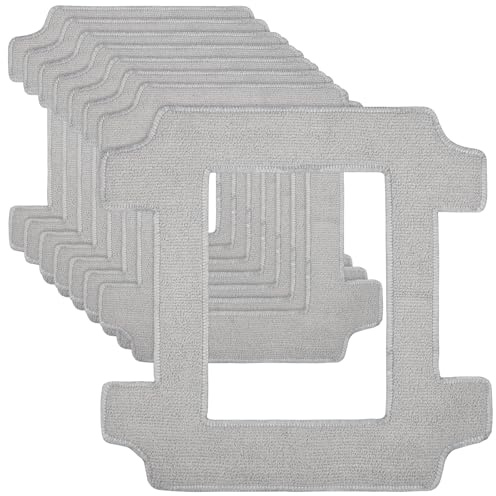 Lot de 8 tampons de nettoyage pour robots de nettoyage de vitres ECOVACS WINBOT W2S / W2S Omni - Chiffons en microfibre lavables pour nettoyer efficacement les taches et la poussière des fenêtres