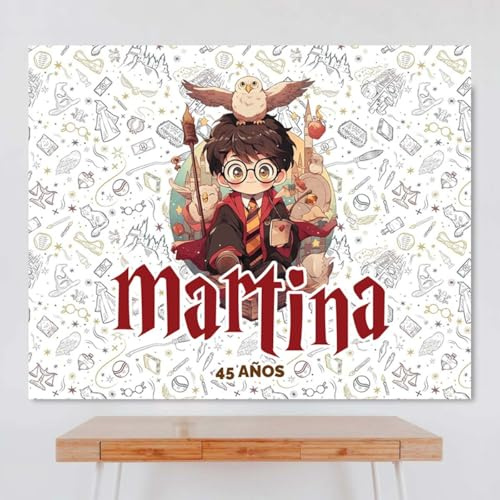 Cartel Personalizado HP_Style 3, 100x80 cm, Pancarta Cumpleaños, Decoracion HP_Style 3