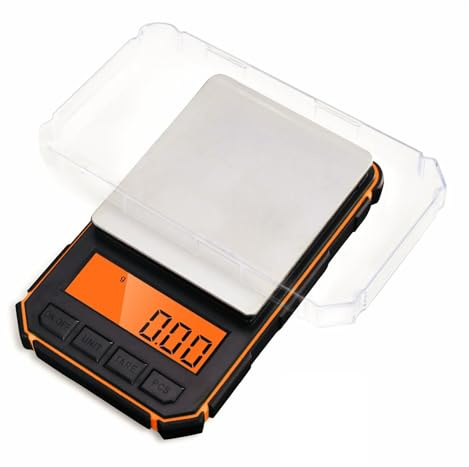 Báscula de cocina mini 500 g/0,01 g con pantalla digital y balanza eléctrica